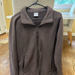 Chocolate brown Columbia Fleece Jacket